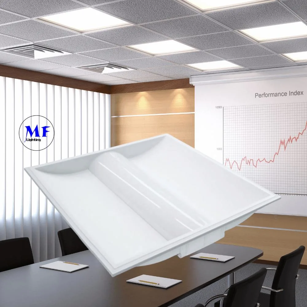 50W 2*4FT Flame-Retardant Anti Glare Dimmable Ceiling Light Commercial Lighting LED Panel Light Ceiling Troffer Light Fixtures for Offices / Classrooms / Hotel