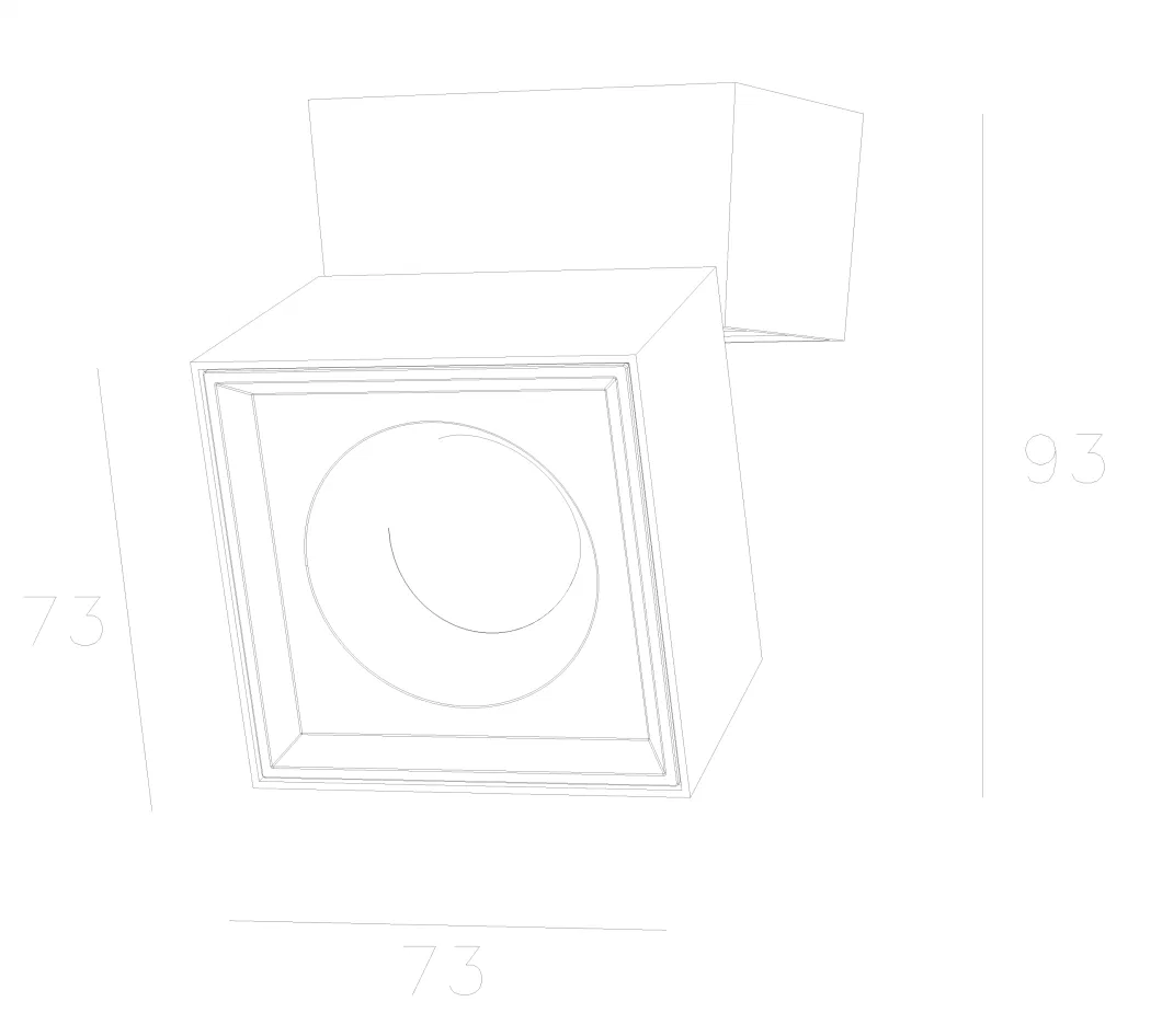 IP44 COB Spotlight Dimmable LED Downlight OEM ODM 12W Alüminyum Tavan Yüzeyi Ayarlanabilir 7
