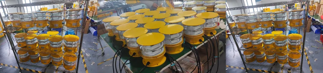 LED Havacılık Engelleme Işığı Fotocell Die-Casting IP66Telekomünikasyon Sarı Gaz Petrol Offshore Platform 7