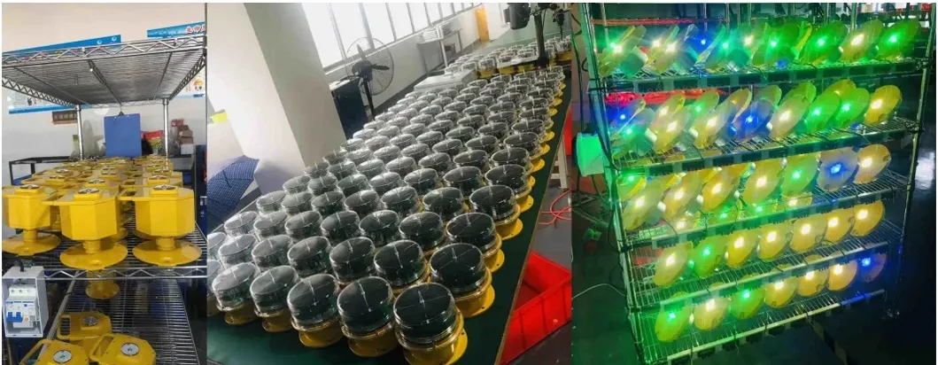 LED Havacılık Engelleme Işığı IP66 Su geçirmez Kırmızı Beyaz Çift Başlı Dahili Fotocell Uçak Engelleme Uyarı Işığı LED Düşük Yoğunluk 5