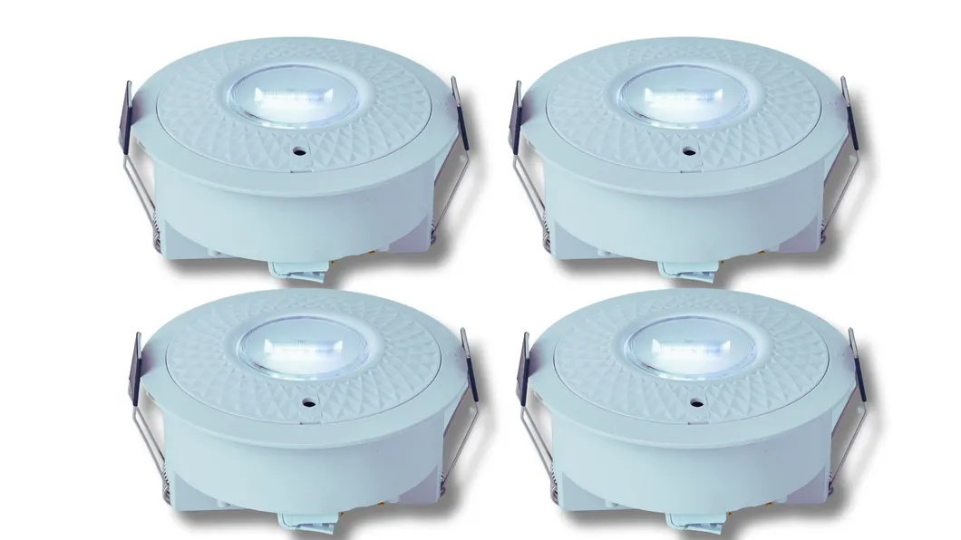 Panel Aşağı Işık LED Panik Acil Durum Çıkış İşareti Işığı IP65 Pil Yedekleme Şarj Edilebilir Kamu Okul Hastane Beyaz 0