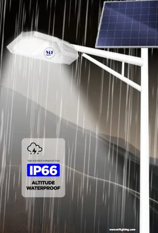 LED Güneş Bahçe Sokak Duvar Işığı Alüminyum Su geçirmez 200W IP65 Ik08 Kompakt Park Yolu kaldırımları Otoyol 5