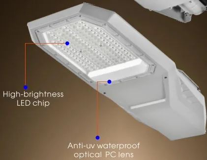 LED Güneş Bahçe Sokak Duvar Işığı Alüminyum Su geçirmez 200W IP65 Ik08 Kompakt Park Yolu kaldırımları Otoyol 4