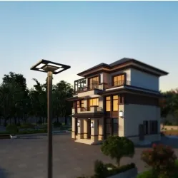LED Güneş Enerjili Bahçe Sokak Duvar Lambası Su Geçirmez 40W IP65 Ik08 Park Yolu Kaldırımlar Okul Bahçesi 3