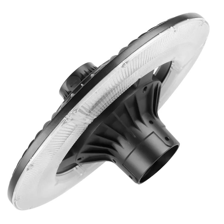 LED Bahçe Işığı Düzenlenebilir 150W IP65 İçinde Su geçirmez 130lm/W Yuvarlak Siyah Avlu Park Yard Post Top 4