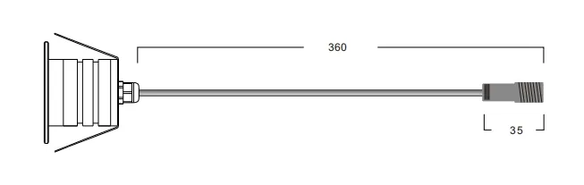 LED Adım Işığı IP67 1W Gümüş 95lm/W Trotoar Yol Bahçe Yürüyüşü Merdiven Yürüyüşü 1