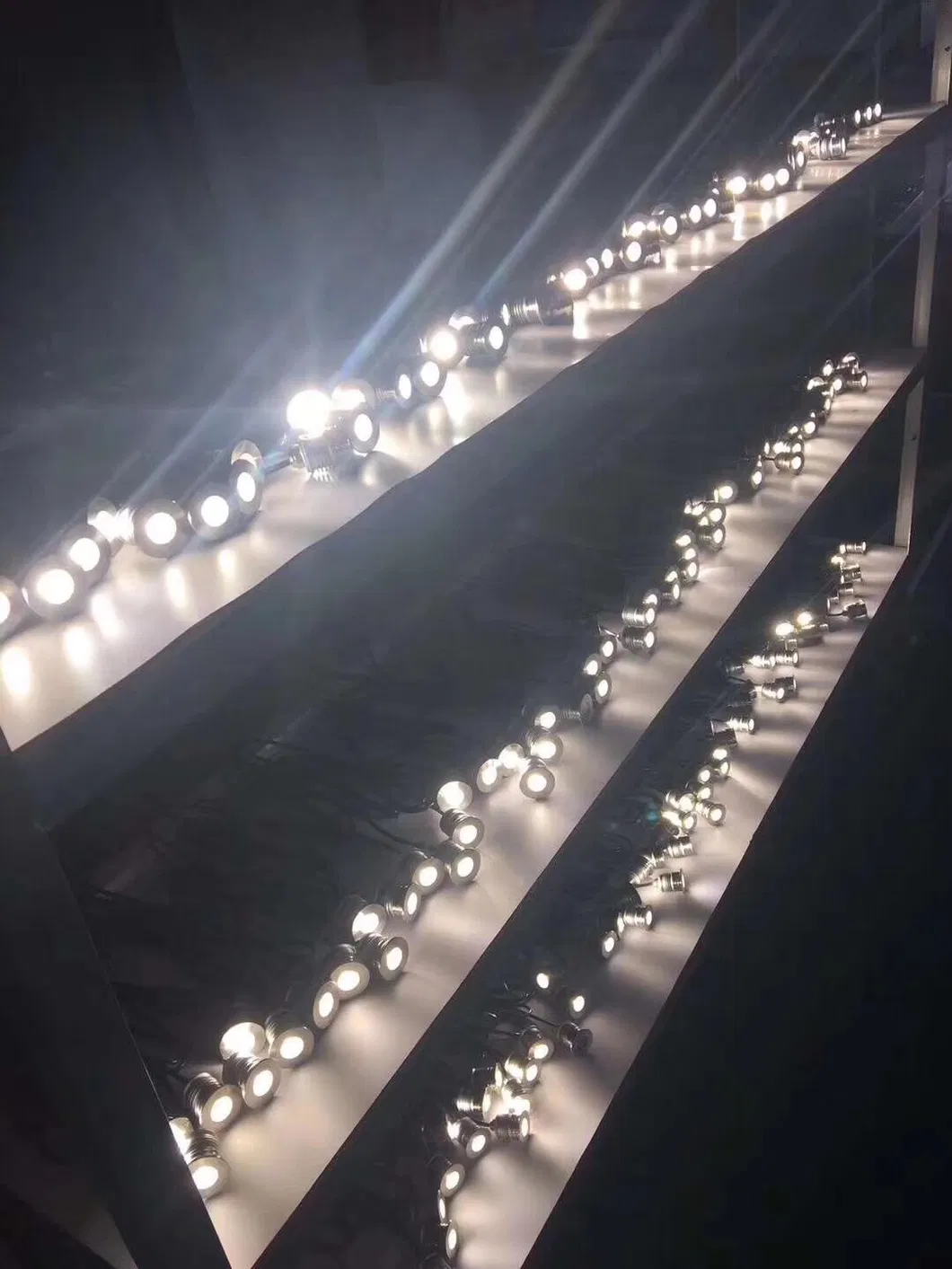 LED Adım Işığı IP67 1W Gümüş 95lm/W Trotoar Yol Bahçe Yürüyüşü Merdiven Yürüyüşü 3