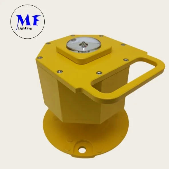 LED Heliport-Helideck Yükseltilmiş Işık IP66 360 Derece Ayarlanabilir Ultra Yüksek Yoğunluklu Işık Standart Havaalanı 1