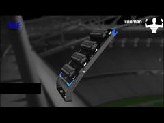 250-1250W Ayarlanabilir IP66 5 Yıllık Wattanty LED Yüksek Mast Işığı Aşırı Isınma Koruması ile Spor Fie için