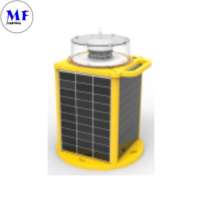 LED Solar Powered Lantern Light With Red Green Yellow White Blue Flashing Navigation Warning
