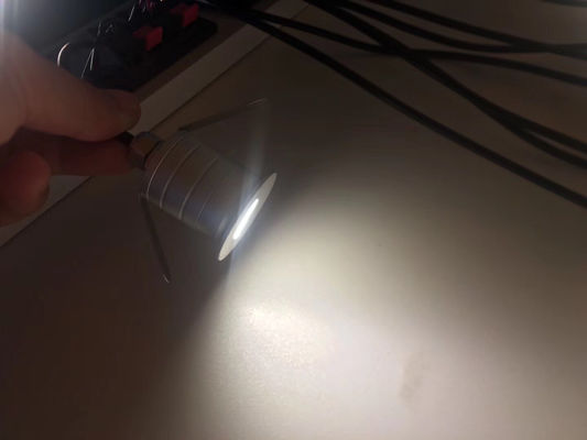 1W Outside Led Stair Night Lights Round Ring Tempered Glass Matte Cover / Lens