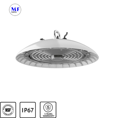 NSF CE  UFO LED High Bay Light 200W Smooth Body -Anti-Dust Design Easy Cleaning Supermarket Cold Chain Warehouse