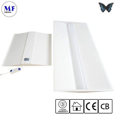 Commercial Lighting LED Panel Light Ceiling Troffer Light Fixtures 50W 2*4FT Flame-Retardant Anti Glare Dimmable Ceiling