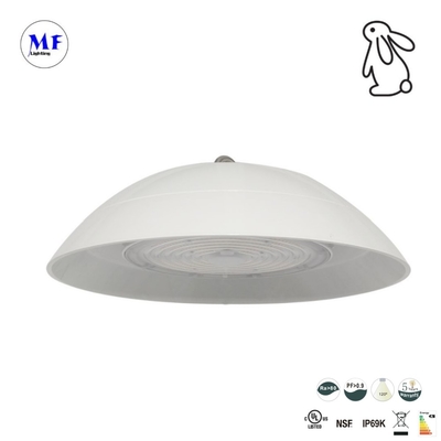 NSF IP69K IP66 LED UFO High Bay Light 100-200W 150lm/W For Freezers Cold Storage Production Floor Food Processing Area