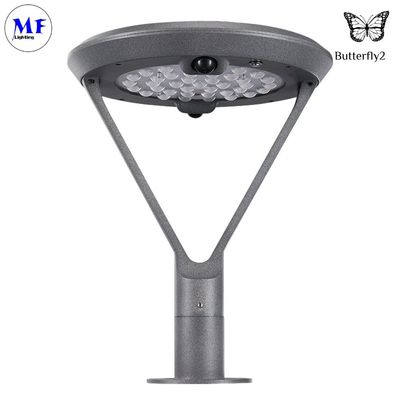 6.5W IP66 Outdoor LED Solar Street Garden Light Waterproof Die-Cast Aluminum 2700-3000K Double Sensor For Courtyard