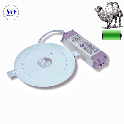 LED Emergency Spot Down Light  ABS PC IP43 3W Back up Lithium Battery for School Hospital Subway Train Stations