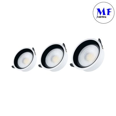 Smart CCT Power Dimming Adjustable High Aluminum Recessed Downlight 7W/10W/12W/15W/18W/20W/25W/30W/35W/40W/45W/50W/60W/70W/80W/100W LED Down Light