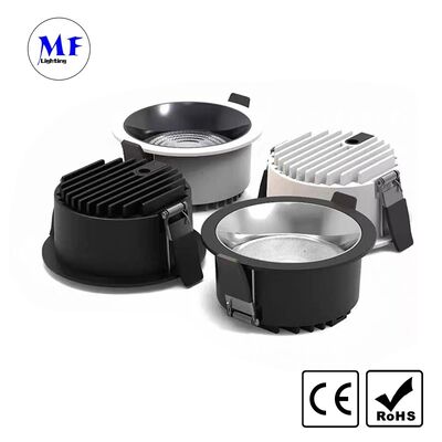 Factory Price Recessed LED Downlight UGR<19 Anti-Glare Office Tunable CCT Dimmable DALI Tuya Zigbee Die-cast Aluminum IP20 Ra90+ Commercial Ceiling Light