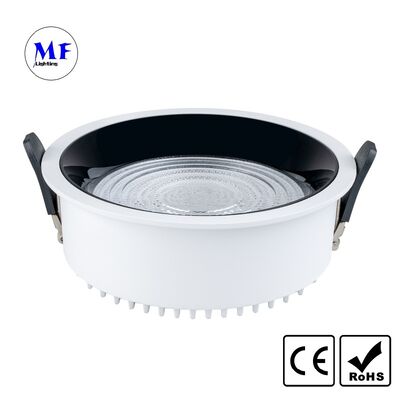 Factory Price Recessed LED Downlight UGR<19 Anti-Glare Office Tunable CCT Dimmable DALI Tuya Zigbee Die-cast Aluminum IP20 Ra90+ Commercial Ceiling Light