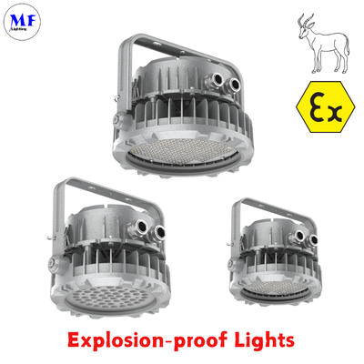 OEM ODM IP66 IK08 Atex Lamp Explosion Proof LED Highbay Light 140LM/W IP66 IK08 50W 100W 150W 200W 300W 400W With Tempered Glass Lens For Oil Gas Chemical Mining Hazardous Zone