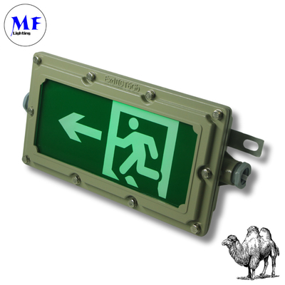 Durable Explosionproof LED Emergency Exit Light 70°C High Temp Resistant IP65 Fire-Waterproof Wf1 Anti-Corrosion For Underground Shopping Malls