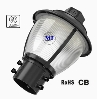 LED Bahçe Işığı Düzenlenebilir Anti-Şok IP65 48/64/80W Su geçirmez 130lm/W Fener Siyah ve Beyaz Çim