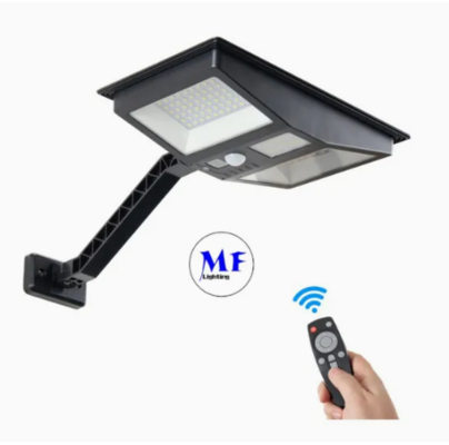 LED Güneş Enerjili Duvar Lambası Modern Yeni Akıllı Basit Lityum Pil Monokristal Siyah Güneş Enerjisi IP66 Su Geçirmez Döküm