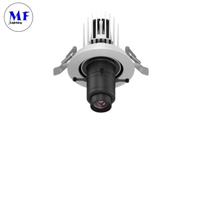 20W Düzenlenebilir Zoom LED Kontür Fener Gobo Projector Dinamik Işık Etkileri için Tridonic Sürücü ile Gimbal Track Light