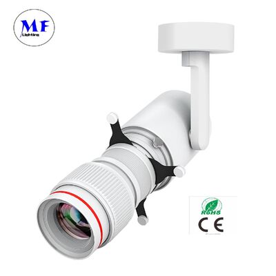 LED şekillendirilebilir Track Logo Gobo Projector Light White Zoomable Dali Dim IP65 Ra97+ Galeri Sanat Sergisi Müzesi