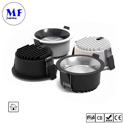 35W 160lm/W Spot Downlight Triac /0-10V/Dali/TUYA Zigbee Dim edilebilir CRI90 IP20 Geniş Işın Açısı 120° 8İNÇ/10İNÇ Gömme Parlama Önleyici LED Downlight Ticari ve Konut Alanları İçin