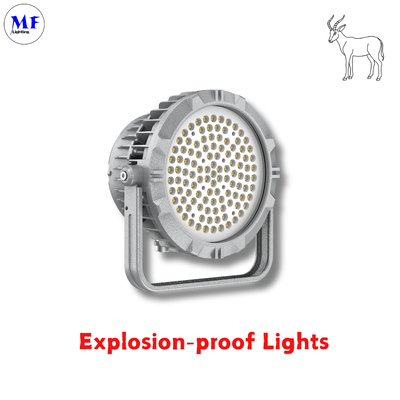 240W LED Patlama Korumalı Projektör Atex Sertifikalı IP66 Ik08 Dayanıklı Yuvarlak Sağlam 240W LNG Petrol Gaz Endüstriyel Deniz Platformu Madencilik Kimya Endüstriyel