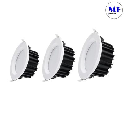 IP40 SMD 5W/7W/10W/12W/15W/20W/25W/30W/35W/40W/45W/50W Akıllı CCT Güç Dim Ayarlanabilir Akıllı Triyak Dali 0-10V Gömme Alüminyum LED Spot