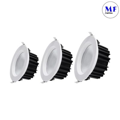 Alüminyum 60 Derece Triyak 0-10V Dali Akıllı Dimmer CCT Ayarlanabilir 5W/7W/10W/12W/15W/20W/25W/30W/35W/40W/45W/50W Gömme COB LED Spot Işık
