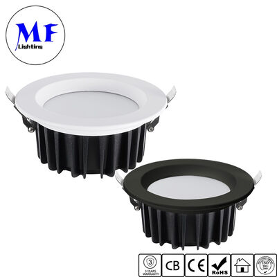 Fabrika Fiyatı IP40 CCT Düzenlenebilir Eğri SMD LED Aşağı Işık 20W 25W 50W Ev Gösteri Salonu için Sütlü PC Difüzörü ile Düzenlenebilir Anti Parlama Tavan Aşağı Işık