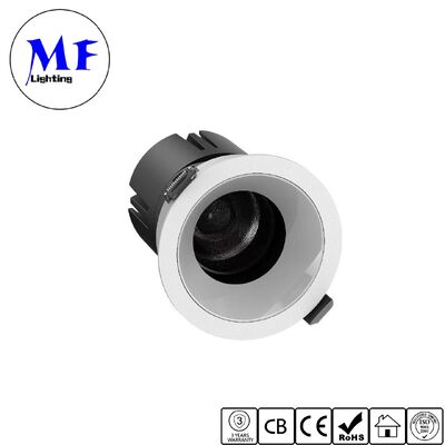 DIP 5 CCT COB İçeriye Eğilebilir LED Düşük Işık Noktası Düşük Işık 15°/24°/36°/55° Işık açısı Ayarlanabilir 120LM/W Yüksek Lumen Anti-Glare Eğilebilir